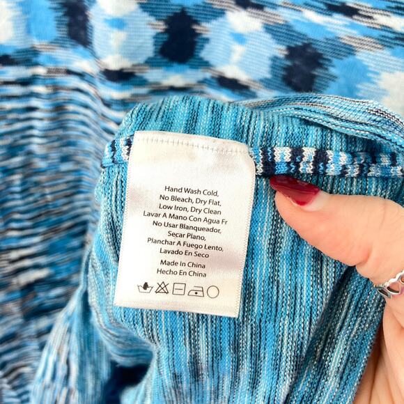 Native Blue Patterned Mini Dress - Picture 8 of 9